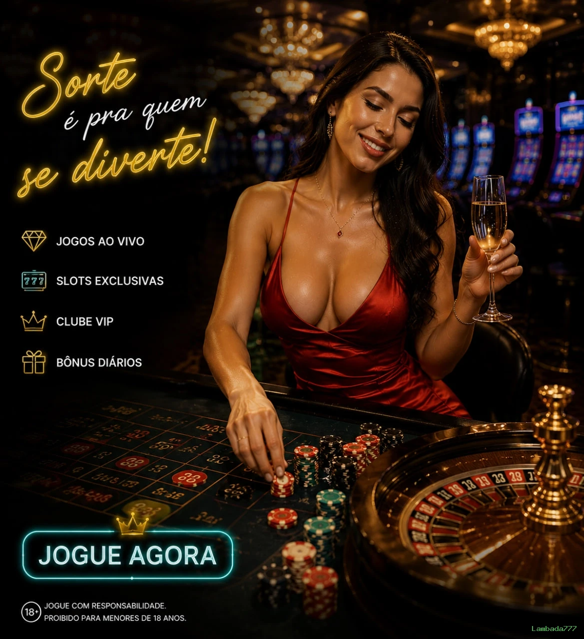 Imagem promocional das apostas esportivas da Lambada777